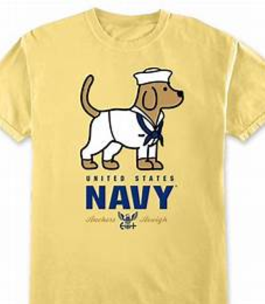 Navy Pup Adult T-Shirt