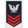 U.S. Navy E-6 1st Class Petty Officer Red Decal