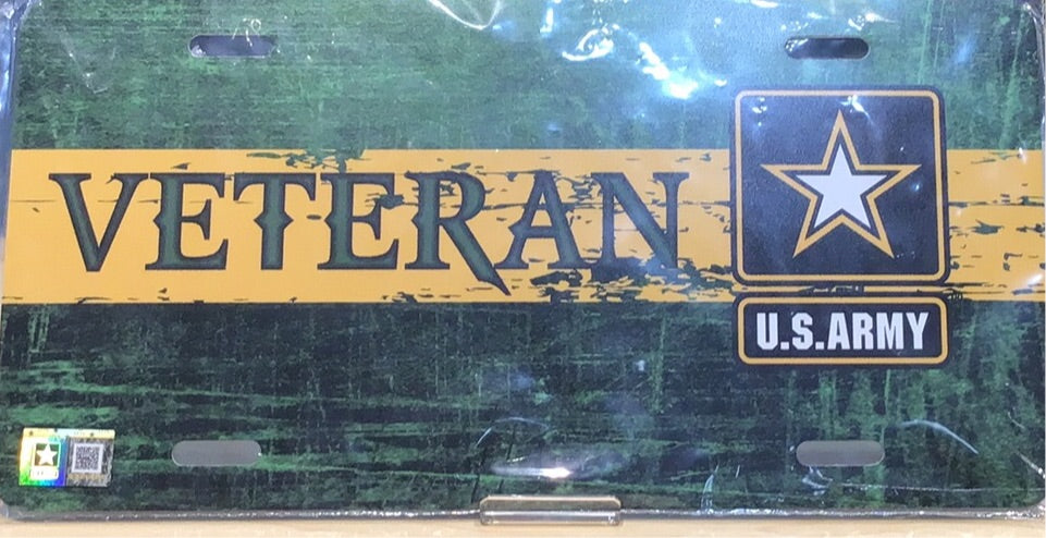 U.S. Army Veteran Full Color License Plate