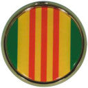 Vietnam Veteran Service Ribbon Chrome Auto Emblem