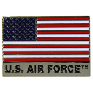 American Flag w/ U.S. Air Force Lapel Pin