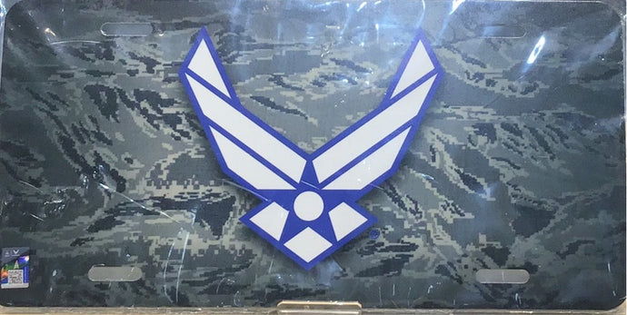 Air Force Camouflage Full Color License Plate