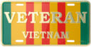 Vietnam Veteran with Service Ribbon License Plate