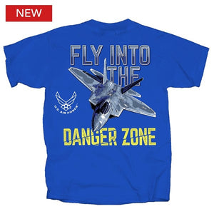 AIR FORCE “FLY INTO DANGER ZONE” T-SHIRT