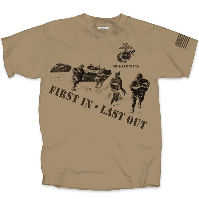 Marine Squad Brown Tshirt