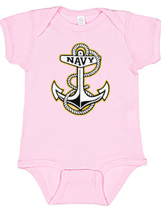 U.S. Navy Anchor Logo Infant Onesie B