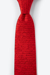 Presidential Red Signature Tie