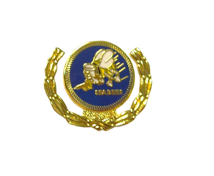 Seabee With Brass Wreath