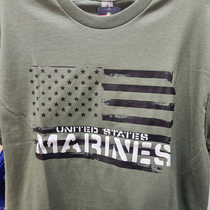 U.S. MARINE CORPS AMERICAN FLAG UNISEX TSHIRT