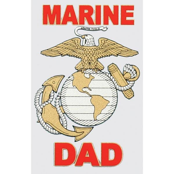 Marine Dad with Eagle Globe and Anchor Decal