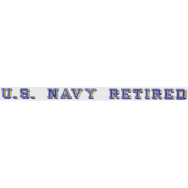 US Navy Retired Window Strip Decal