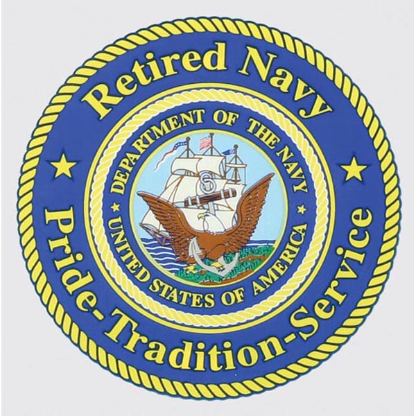 Retired Navy Pride Decal