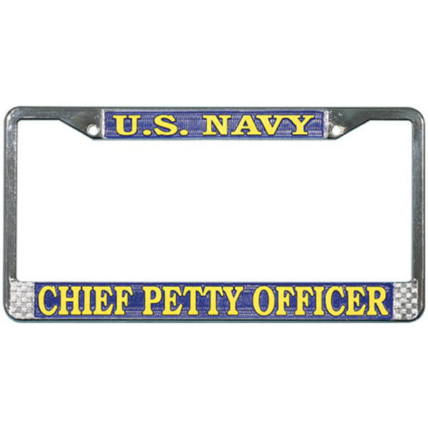 U.S. Navy Chief License Plate Frame
