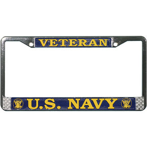 U.S. Navy Veteran License Plate Frame