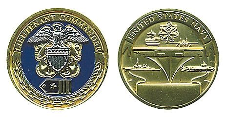 Rank, Navy Lt. Commander Coin