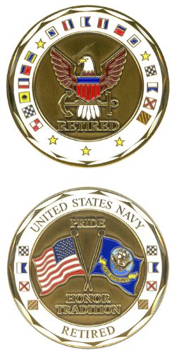 Challenge Coin U.S. Navy Retired The United States Navy