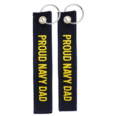 Proud Navy Dad Keychain