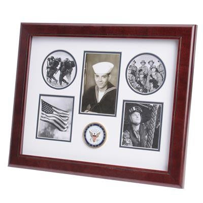 U.S. Navy Medallion 5 Picture Collage Frame
