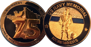 75th Anniversary of D-Day Commemorative Challenge Coin