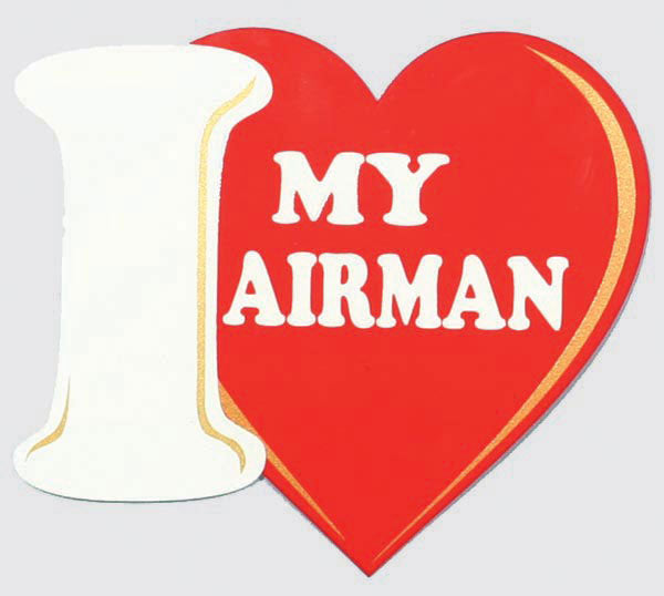 I Love My Airman Small Magnet