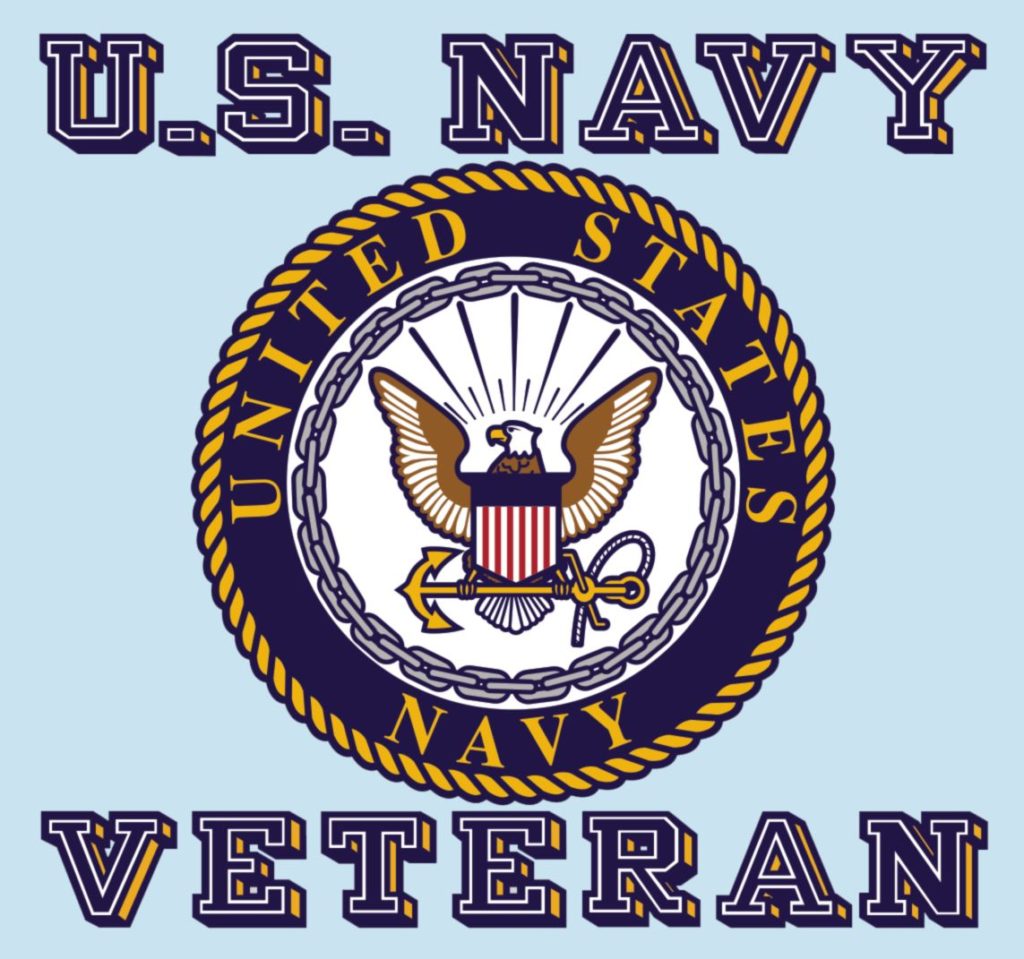 US Navy Veteran with Crest Decal