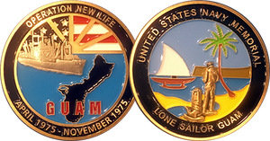 Operation New Life/Guam Lone Sailor Challenge Coin