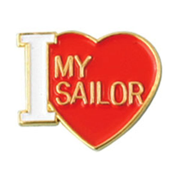 I Love My Sailor Pin