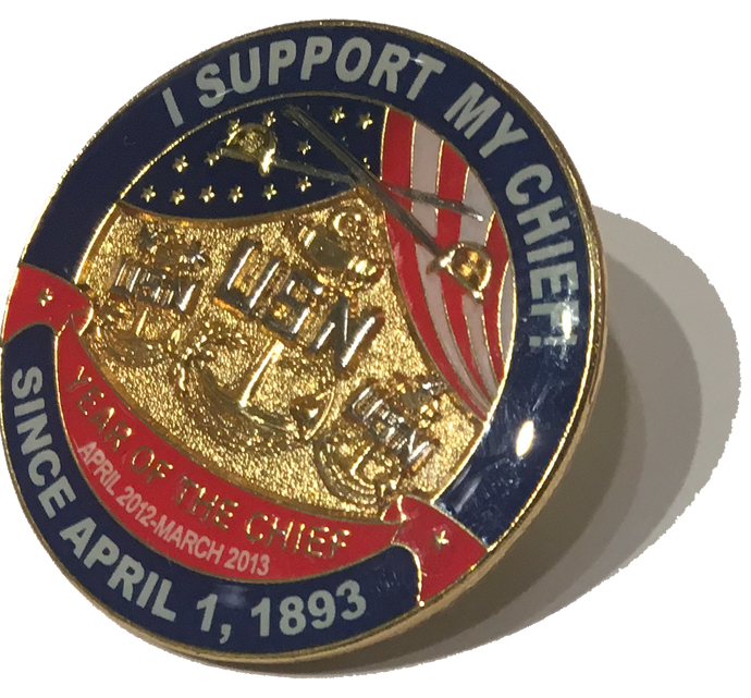 I Support My Chief! Lapel Pin