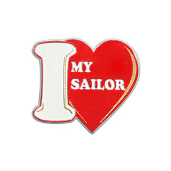 I Love My Sailor Small Magnet