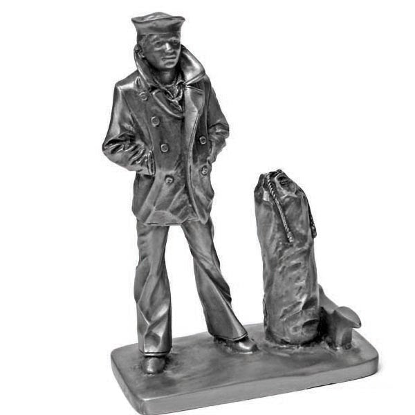 The Lone Sailor Pewter Statuette