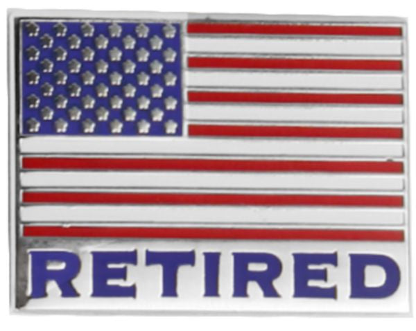 American Flag Retired Lapel Pin