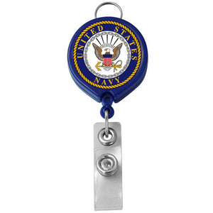 Navy Badge Holder