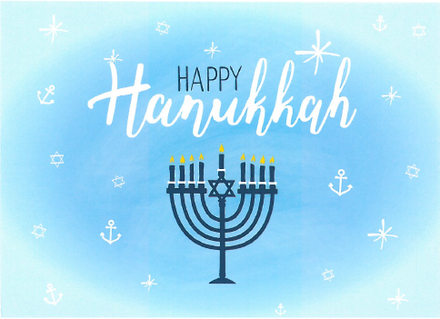 Happy Hanukkah Holiday Greeting Cards (set of 10)
