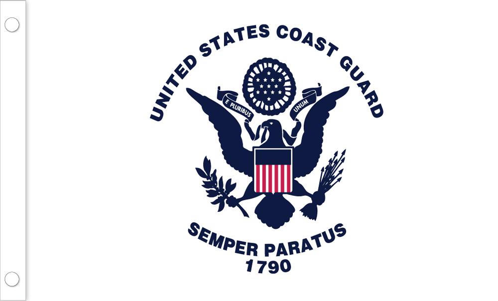 3' x 5' Nylon US Coast Guard Flag Flown Over the Navy Memorial
