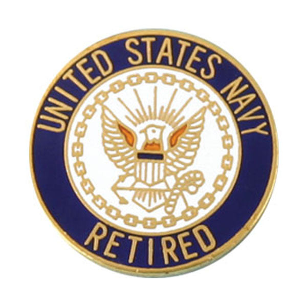 USN Retired Pin