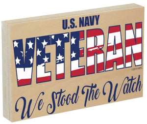Small US Veteran Wood Sign