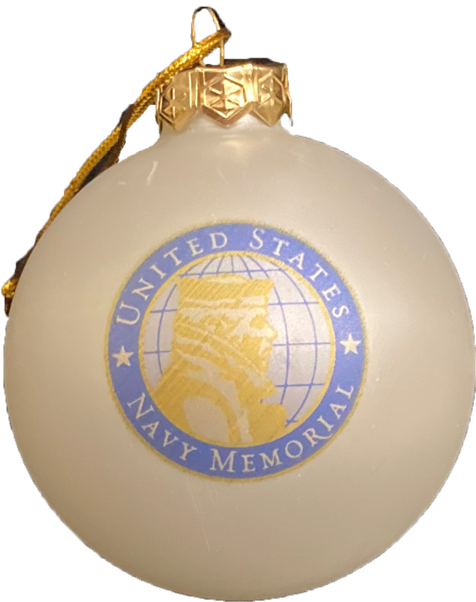 U.S. Navy Memorial Glass Ball Ornament