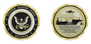 US Navy Retired - I Stood the Watch Coin