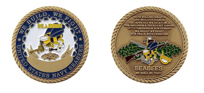 Navy Seabee Coin