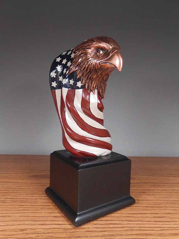 Eagle Head w/Flag