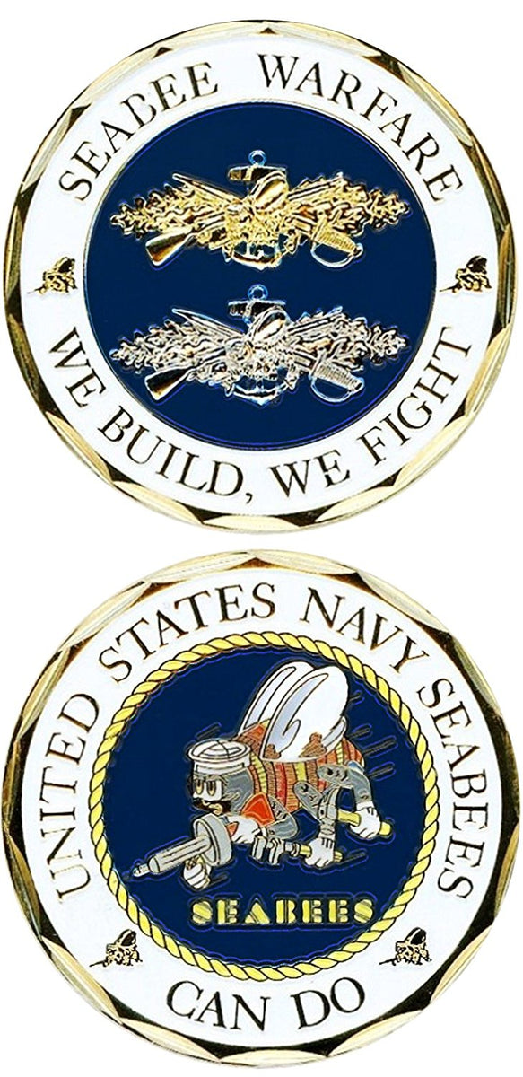 Seabee Warfare Challenge Coin – The United States Navy Memorial Ship's ...