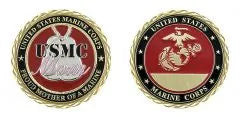 USMC Proud Mom Challenge Coin