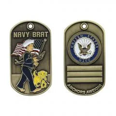 U.S. Navy Brat Dog Tag Coin