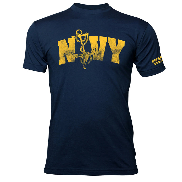 NAVY ANCHOR TEE