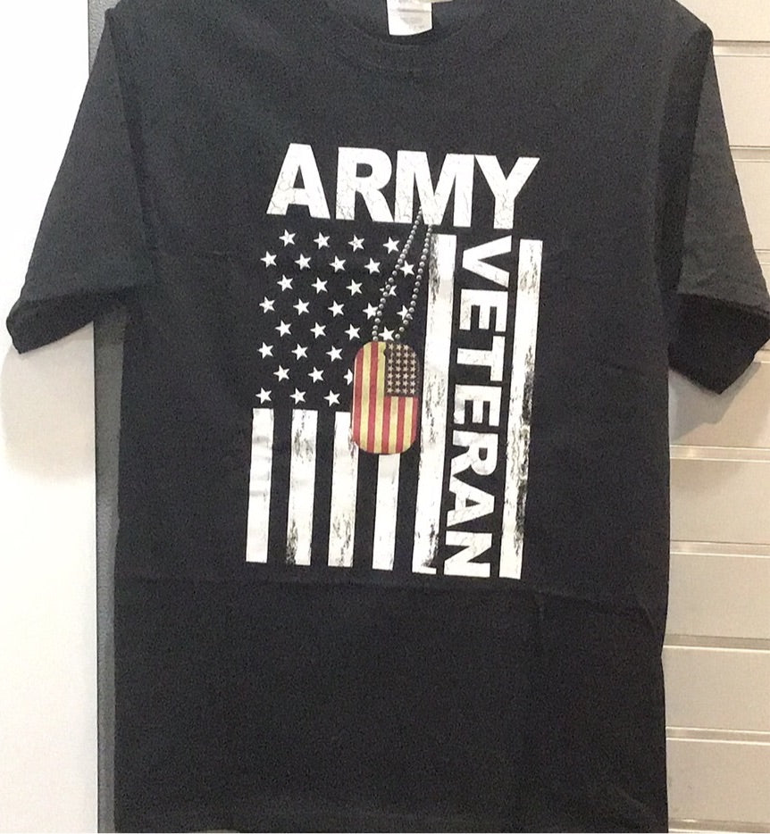 U.S. Army Veteran American Flag T-Shirt