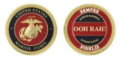USMC Marine OOH RAH Challenge Coin