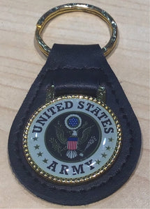 United States Army Leather Key Fob