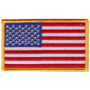 American Flag 3 3/8 x 2 Patch
