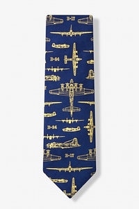 FLYING FORTRESS NAVY BLUE TIE