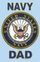 Navy Dad with Crest Logo Decal